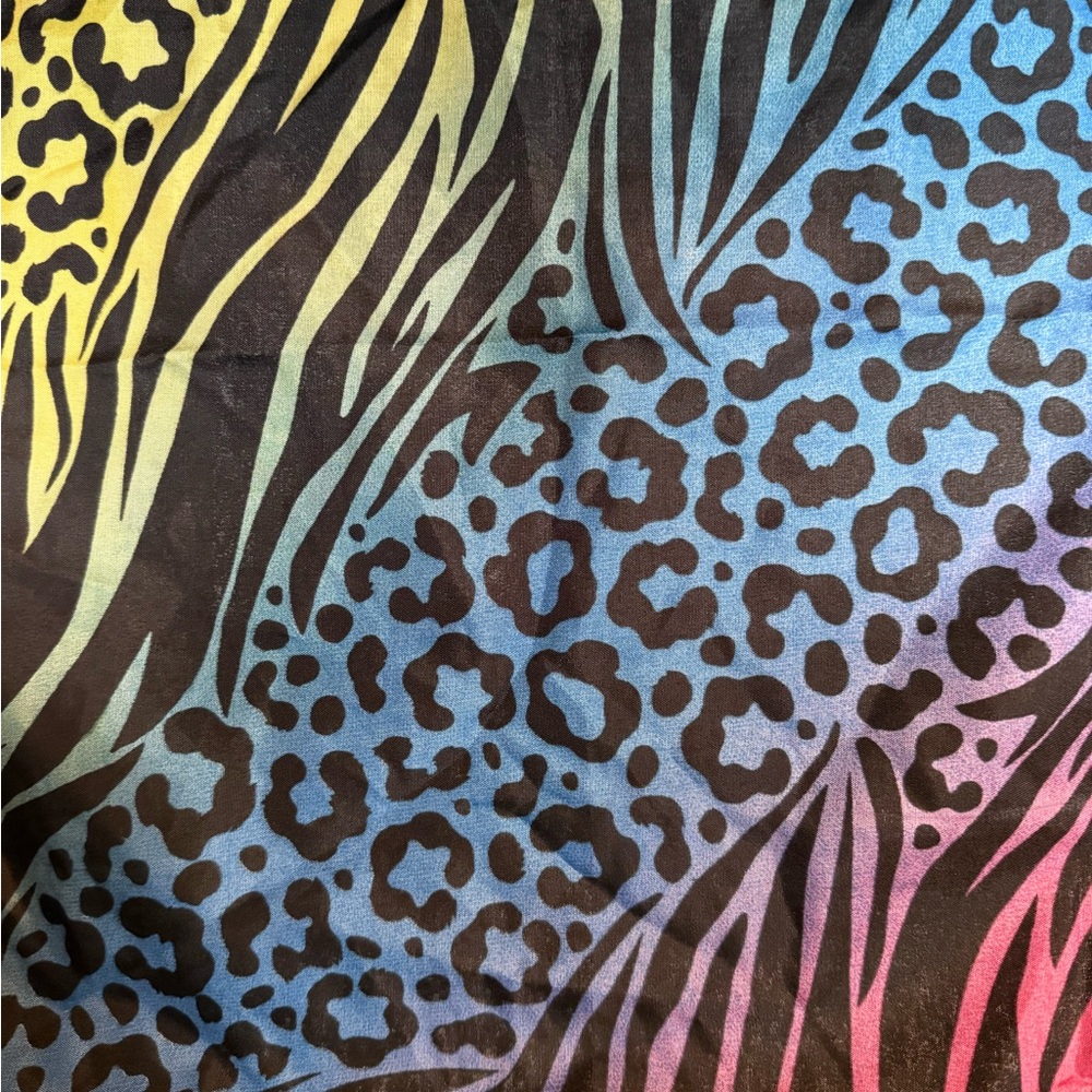 Amscan Pink and Black Zebra-Style Animal Print Scarf